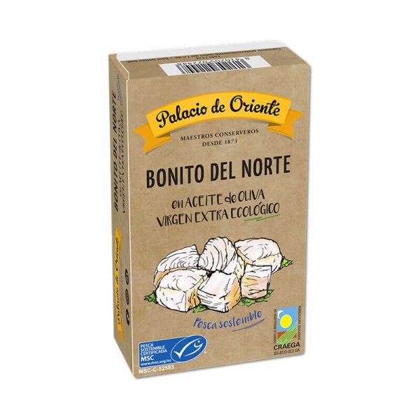 Bonito del norte MSC en aceite de oliva virgen extra ecológico de Palacio de Oriente