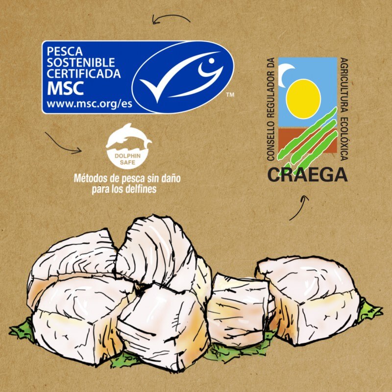 MSC White Tuna in Organic Extra Virgin Olive Oil 115g