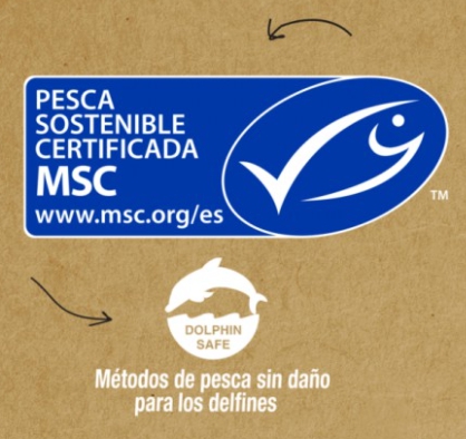  Certificaciones MSC y Dolphin Safe en el bonito del norte MSC en aceite de oliva virgen extra ecológico Palacio de Oriente