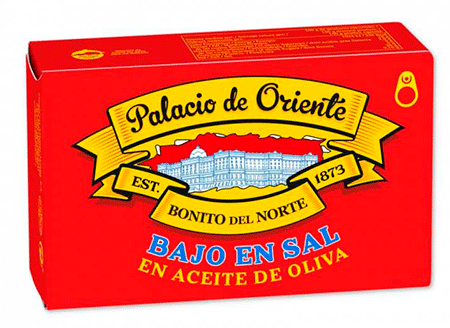 Bonito del norte bajo en sal de Palacio de Oriente
Palacio de Oriente low-salt albacore can