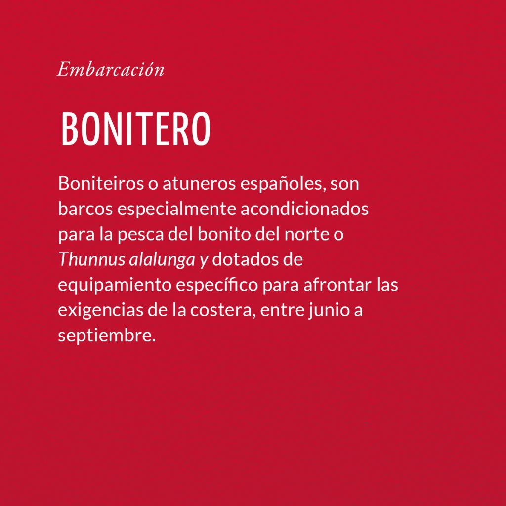 Embarcación para la pesca del bonito del norte.