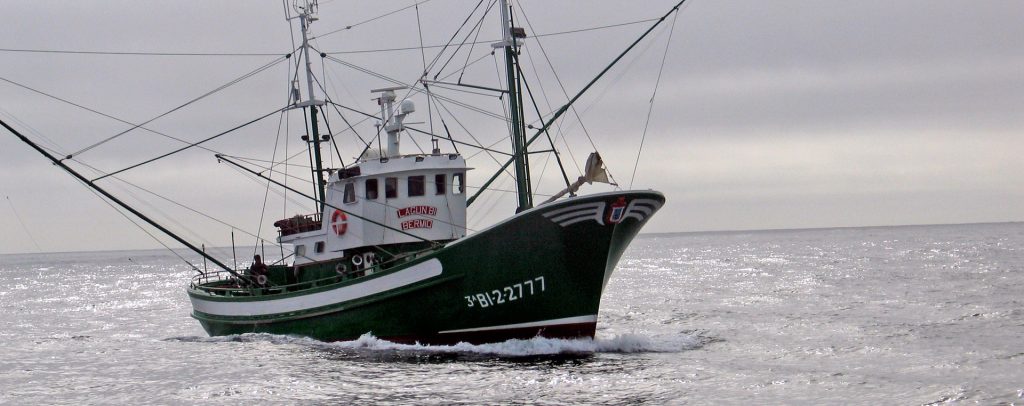 Barco perteneciente a una pesquería certificada por MSC