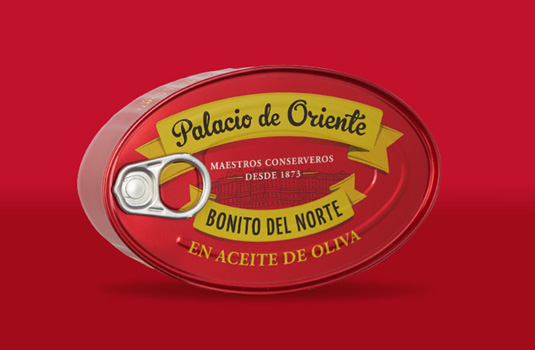 Nueva lata oval de bonito del norte en aceite de oliva 230 g de Palacio de Oriente, fabricada en aluminio