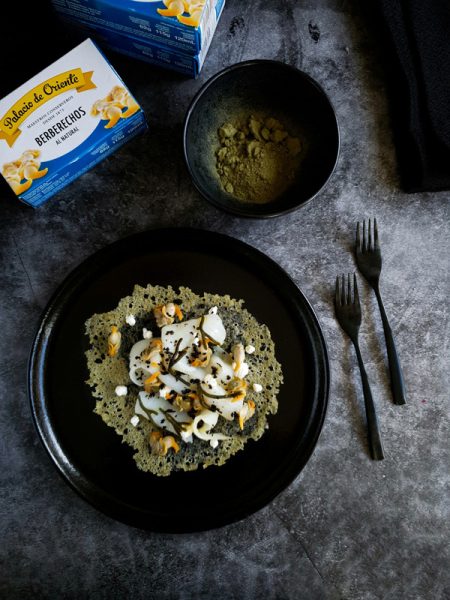 Bacalao ahumado con berberechos